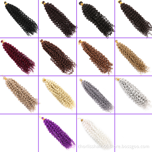 3 Bundles One Pack Freetress Water Wave Prestretched Braiding Hair Attachment Deep Ocean Wave Synthetic Crochet Braiding Hair